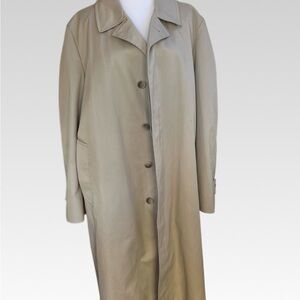 Elegant Beige Men's Trench Coat size 44